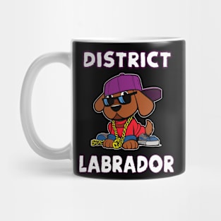 District Labrador cool Hip Hop Dogs Design Mug